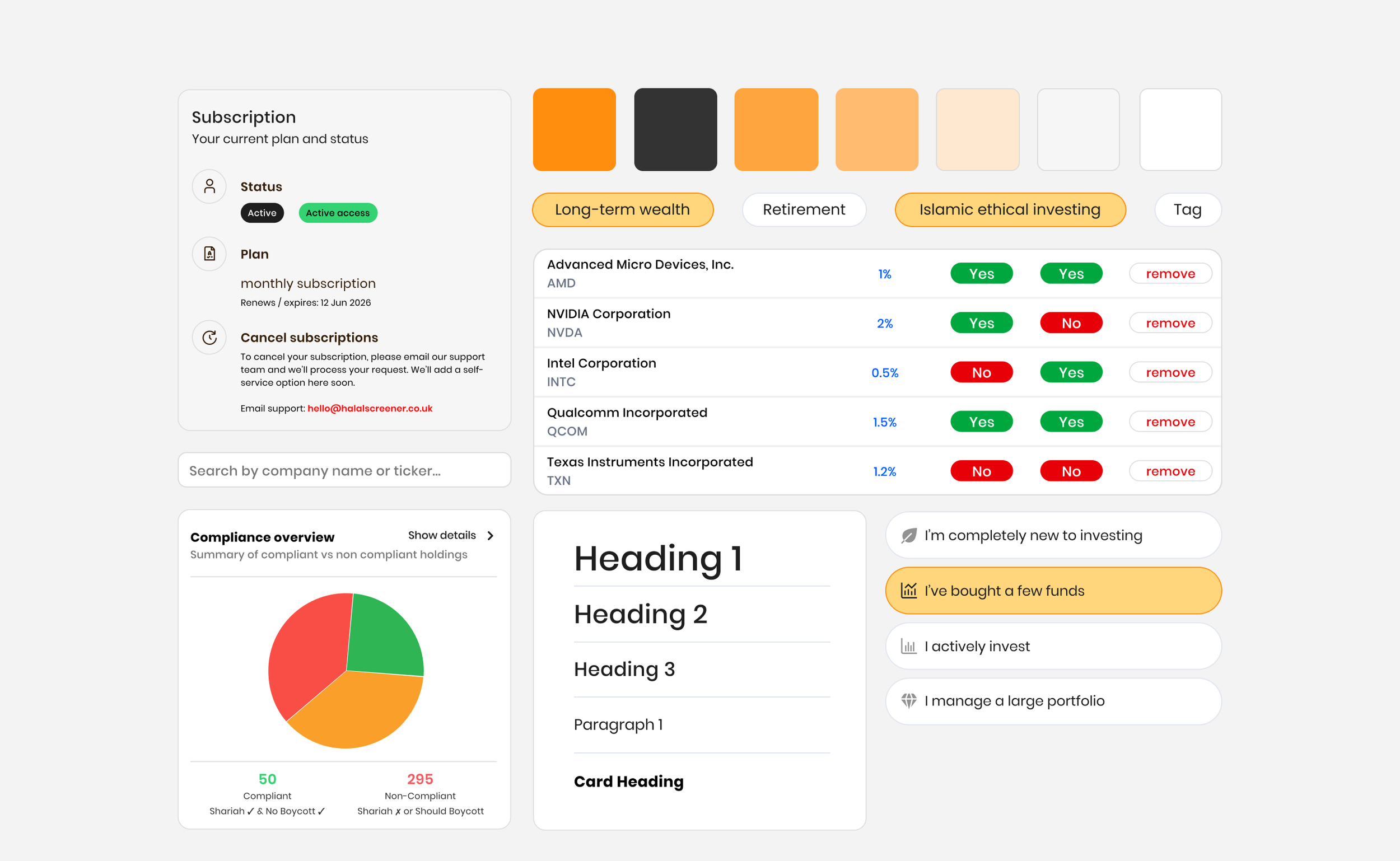 Visual design system