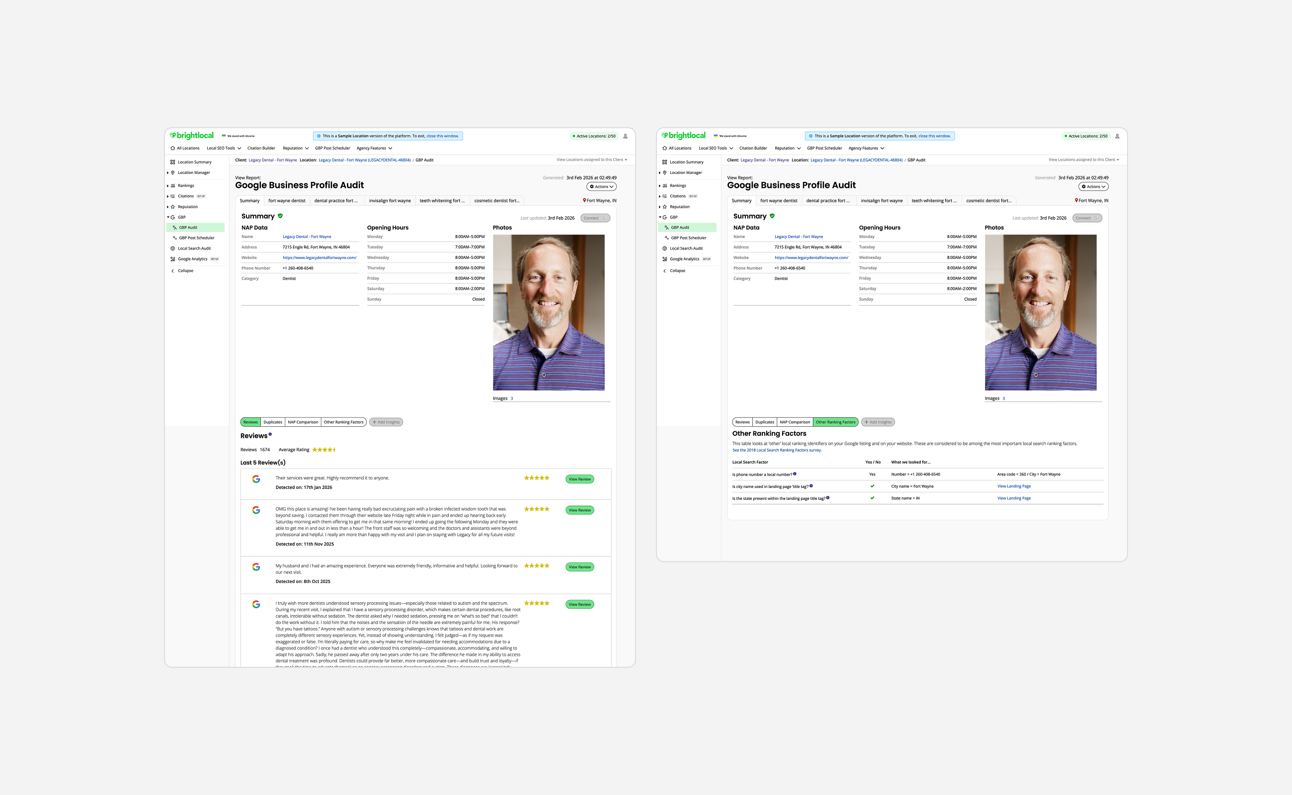 Google Business Profile audit tool