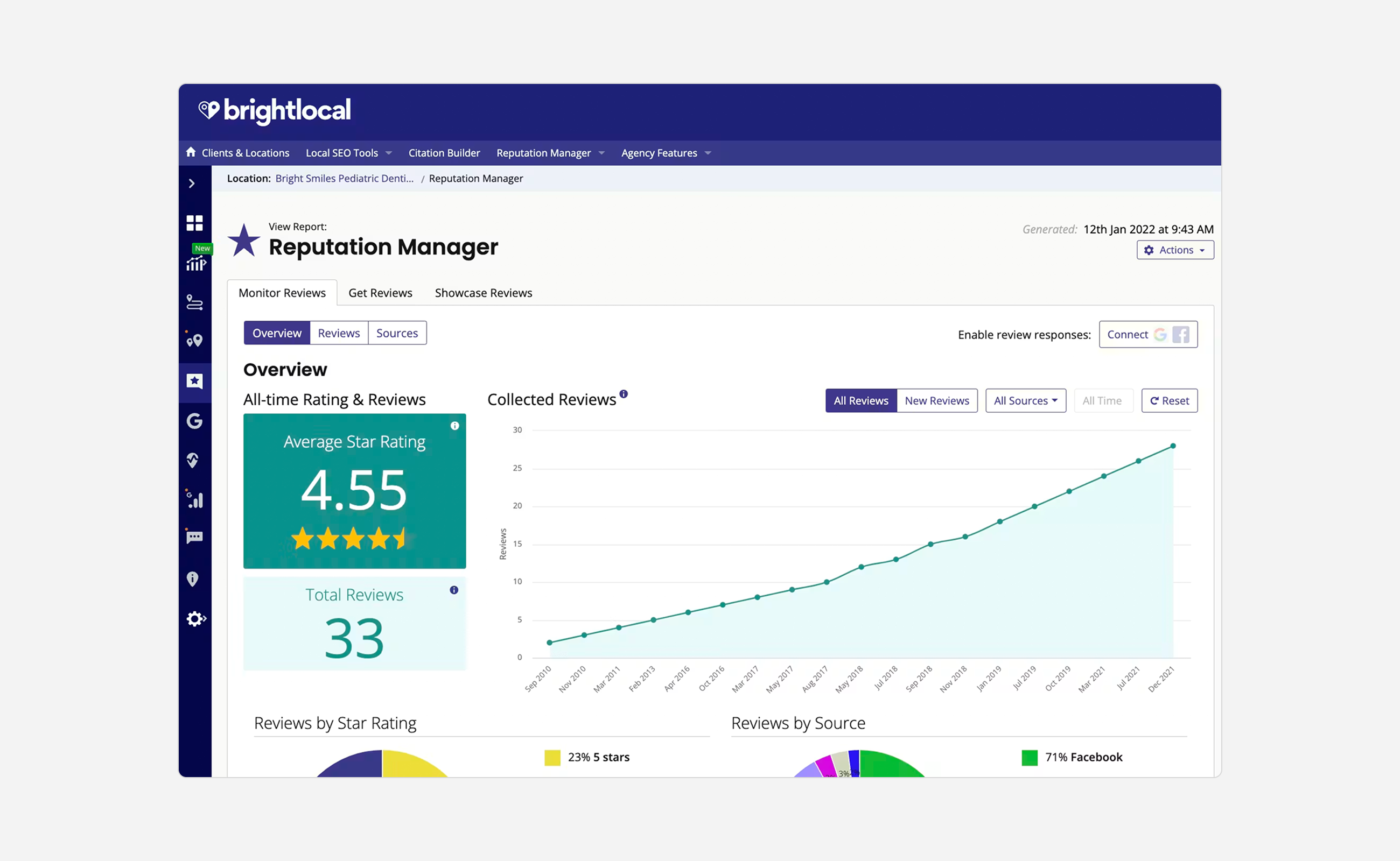 Old BrightLocal product