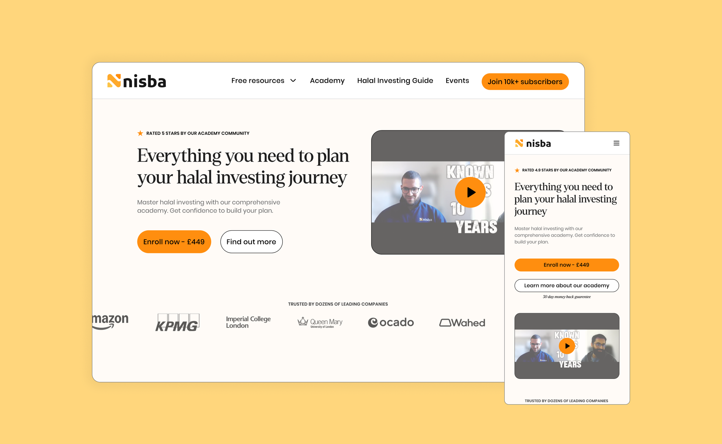 Nisba brand hero